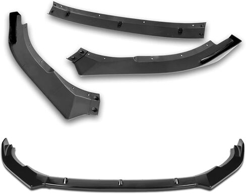 Front Bumper Lip fit for Compatible with 2010-2013 Volkswagen Golf MK6 GTI Model Only, Front Bumper Lip Spoiler Air Chin Body Kit Splitter Painted Glossy Black ABS, 2011 2012 (Sport-Style) in Kuwait