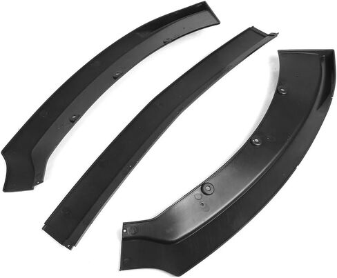 Front Bumper Lip Spoiler Splitter Fit Ford Mustang 2015-2017 (Gloss Black) in Kuwait