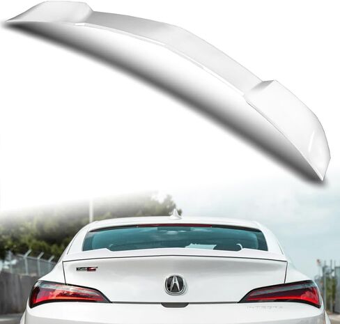 Stay-Tuned، W-Power ABS غطاء صندوق السيارة الخلفي Duckbill Spoiler Wing متوافق مع 2023-2026 Acura Integra، الملحقات الخارجية، قطع غيار طقم هيكل السيارة (أبيض لؤلؤي) in Kuwait