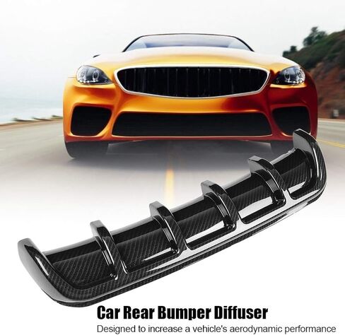 Acouto المصد الخلفي زعنفة القرش الأسود العالمي للسيارة المصد الخلفي زعانف القرش المفسد الناشر الخلفي مجموعة زعانف القرش (ألياف الكربون) in Kuwait