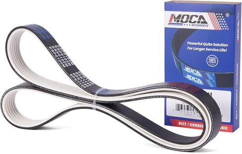 MOCA 6PK1140 Fabric Faced Serpentine Belt fits For Ford 2009-2019 Flex 3.5L, 2008-2019 Taurus 3.5L, 2008-2009 Taurus X 3.5L, For Lincoln 2017-2020 Continental 3.7L, 2010-2016 MKS 3.5L, 2009 MKS 3.7L in Saudi Arabia