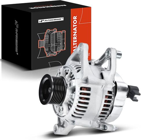 A-Premium Alternator Compatible with Jeep Grand Cherokee & Dodge Ram 1500 2500 3500 4000, Durango, Dakota, B1500, 12V 90A Clockwise 7-Groove Pulley, Replace# 13354N7G1, 56027912, 1210003470 in Saudi Arabia