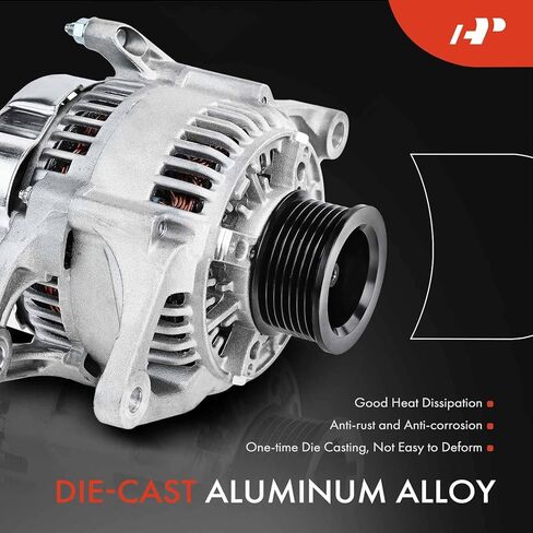 A-Premium Alternator Compatible with Jeep Grand Cherokee & Dodge Ram 1500 2500 3500 4000, Durango, Dakota, B1500, 12V 90A Clockwise 7-Groove Pulley, Replace# 13354N7G1, 56027912, 1210003470 in Saudi Arabia