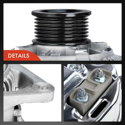 A-Premium Alternator Compatible with Jeep Grand Cherokee & Dodge Ram 1500 2500 3500 4000, Durango, Dakota, B1500, 12V 90A Clockwise 7-Groove Pulley, Replace# 13354N7G1, 56027912, 1210003470 in Saudi Arabia