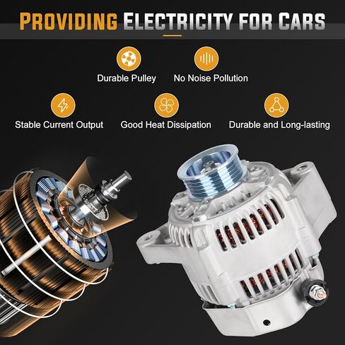 Alternator Replacement Compatible with 1992 1993 Toyota Camry 2.2L Replace AND0015 100211-8560 400-52306 111439 27060-03010 ALT-5088 in Saudi Arabia