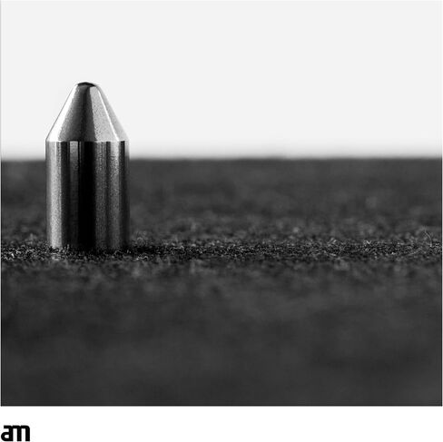 am بساط تسجيل مضاد للكهرباء الساكنة - بساط منزلق من ألياف الكربون للأقراص الدوارة مقاس 12 بوصة - يقلل من الرنين والكهرباء الساكنة للحصول على جودة صوت الفينيل الشفاف، أسود in Kuwait