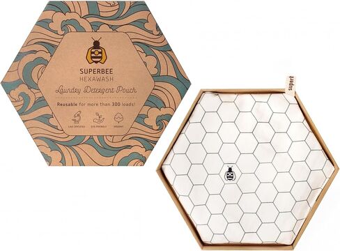 SuperBee Hexawash Laundry Detergent Replacement | Goodbye Detergent, Lasts for 300 Washes | Toddler and Teen Tested | Clean, Fresh Laundry | Long Lasting, Earth Friendly, Plastic Free in Kuwait