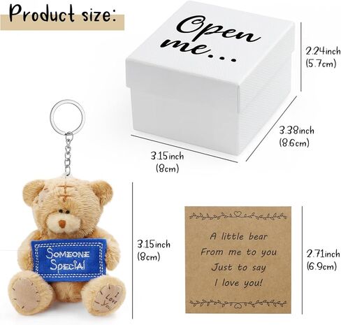 هدية I Love You Gift، هدية علبة الثقاب على شكل دب لصديقك وصديقتك وأصدقائك وعائلتك في عيد الحب لمسافات طويلة (بني) in Kuwait