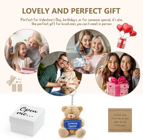 هدية I Love You Gift، هدية علبة الثقاب على شكل دب لصديقك وصديقتك وأصدقائك وعائلتك في عيد الحب لمسافات طويلة (بني) in Kuwait