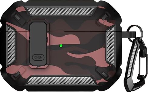 حافظة سلسلة SaharaCase Raider متوافقة مع AirPods Pro 2 (الجيل الثاني) [متينة] حماية كاملة للجسم وقبضة مضادة للانزلاق رفيعة مع سلسلة مفاتيح - أسود in Saudi Arabia