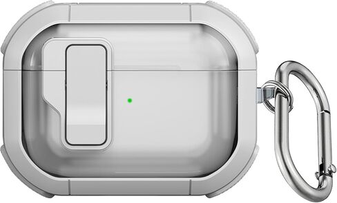 حافظة سلسلة SaharaCase Raider متوافقة مع AirPods Pro 2 (الجيل الثاني) [متينة] حماية كاملة للجسم وقبضة مضادة للانزلاق رفيعة مع سلسلة مفاتيح - أسود in Saudi Arabia