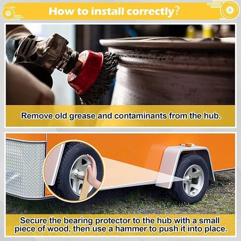 4-Piece Trailer Lubricator Tool Set, 1.98in Stainless Steel Trailer Bearing Maintenance Accessory for RVs, Trailers, and Vehicles in Kuwait