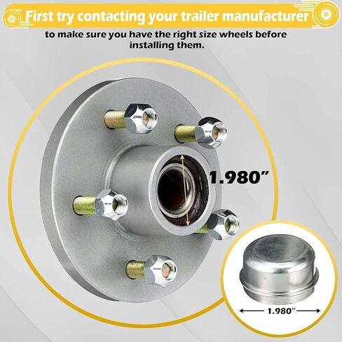 4-Piece Trailer Lubricator Tool Set, 1.98in Stainless Steel Trailer Bearing Maintenance Accessory for RVs, Trailers, and Vehicles in Kuwait