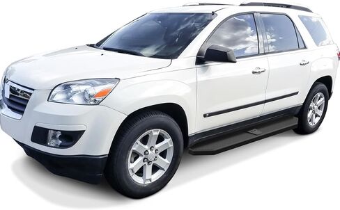 Tuxtreme 6-inch (Black Stainless Steel Flat Style) Running Boards Side Bars Side Steps Compatible with Chevy Traverse 2007-2017 & Buick Enclave 2007-2009 (Exclude Denali) in Kuwait