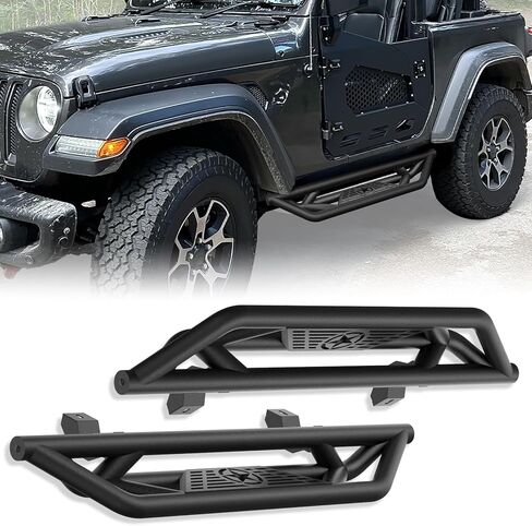 ألواح الجري ذات الدرجات الجانبية المسقطة قضبان Nerf مناسبة لـ J-P Wrangler JL 2 DRS 2018-2026 in Saudi Arabia