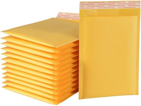 10 Pack Kraft Bubble Mailers 6x9 Inch,Padded Envelopes 6x9",Waterproof Bubble Wrap Envelopes 6x9" Self-Seal Shipping Bags for Beauty Business Packaging Bags in Saudi Arabia