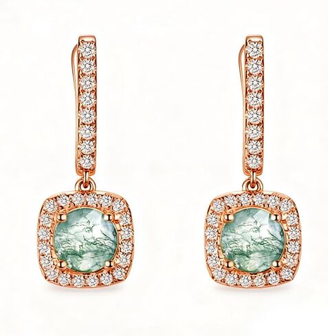 Gorgeous Women Wedding Earrings with Brilliant Cubic Zirconia in Kuwait
