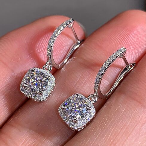 Gorgeous Women Wedding Earrings with Brilliant Cubic Zirconia in Kuwait