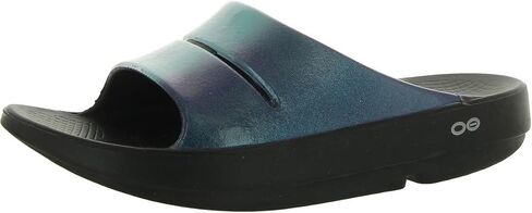 شبشب OOFOS للسيدات OOahh Luxe Slide، فروست، 9 in Saudi Arabia