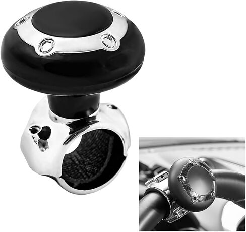 Sun Walker Steering Wheel Knob Spinner, 360-Degree Rotatable Steering Wheel Spinner Auxiliary Booster with Metal Bearing, Durable Driving Power Handle Knob Suitable for Car Truck Boat in Kuwait