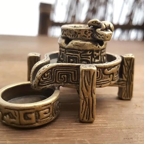 Mini Backflow Incense Holder – Elegant Copper Design Mill Waterfall Incense Burner Ornament for Home Décor in Saudi Arabia