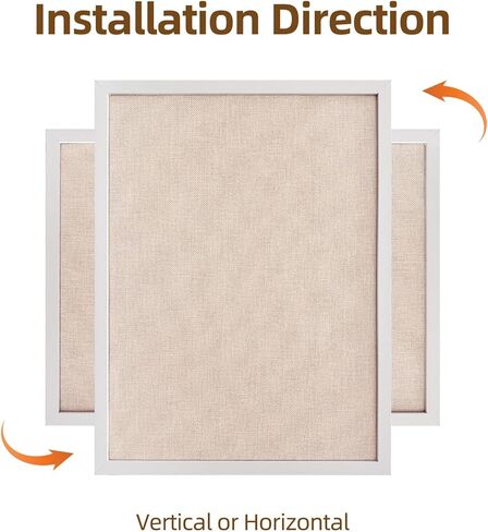 13.3"x17.7" inch Bulletin Board with Linen, White Wood Style Frame, with 10 Pushpins, Linen Cork Board, Ideal for School, Home & Office in Saudi Arabia