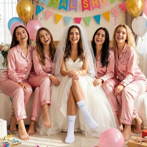 Bride Socks“Something Blue" | Cute Lace Ruffle Ankle Socks for Wedding, Bridal Shower, Bachelorette Party | Bride & Bridesmaid Gifts in Kuwait