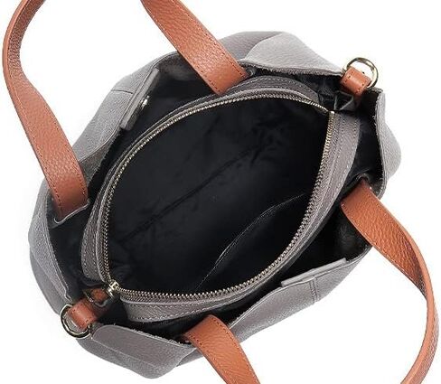 Genuine Leather Crossbody Bag for Women - Convertible Shoulder Tote Messenger Purse with Inner Pocket for Travel Daily Use in Saudi Arabia