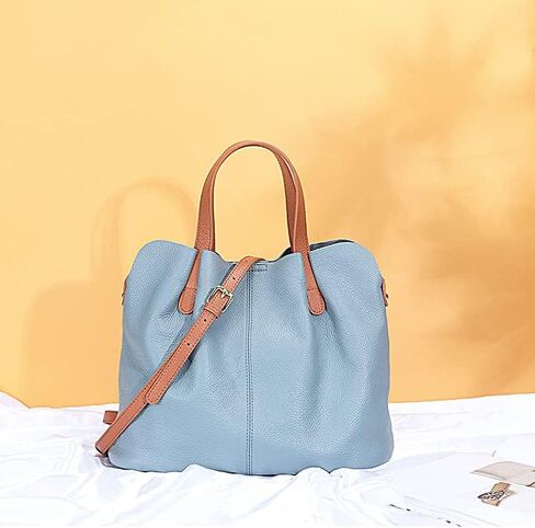 Genuine Leather Crossbody Bag for Women - Convertible Shoulder Tote Messenger Purse with Inner Pocket for Travel Daily Use in Saudi Arabia