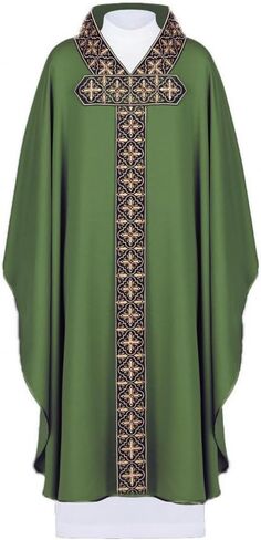 Mens Priest Clergy Celebrant Chasuble Plus Size Catholic Church Father Mass Vestments Robe in Kuwait