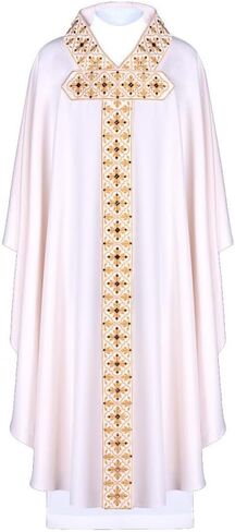 Mens Priest Clergy Celebrant Chasuble Plus Size Catholic Church Father Mass Vestments Robe in Saudi Arabia