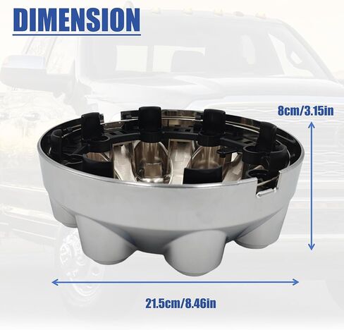 52121450AA 52121450AD Chrome Wheel Hub Center Cap 8-Lug 8.46in for Dodge Ram 2500 3500 2003-2013 Replaces 52121450AB 52121450AD.7 OXY18PAKAA in Saudi Arabia