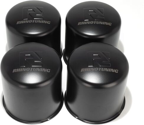 Rtrhinotuning الفولاذ المقاوم للصدأ دفع من خلال قبعات المركز 4.25 بوصة لشاحنة المقطورة Rv عجلة الحافات الكروم غطاء محور المقطورة 4.33 بوصة ارتفاع 4 قطع أغطية مركز العجلة in Saudi Arabia