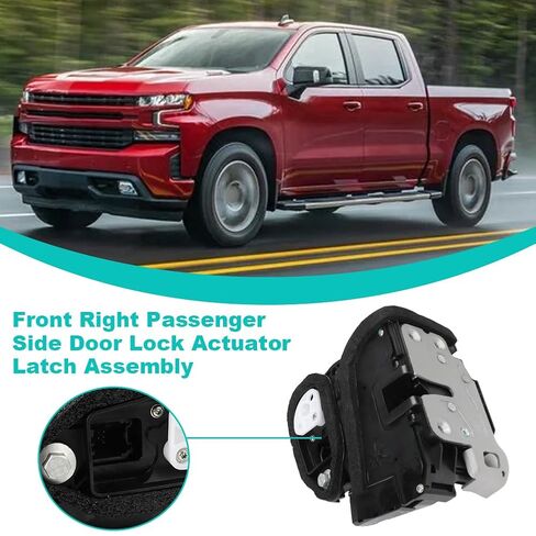 Front Right Passenger Side Door Lock Actuator Latch Assembly Compatible with Chevy Suburban Tahoe Silverado 1500 GMC Yukon XL Sierra 1500 Buick Enclave 2014-2022 Replacement for 13516685 in Kuwait