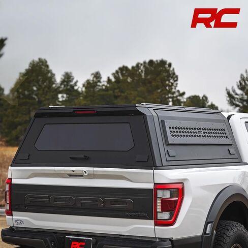 Rough Country Truck Bed Cap Topper for Ford F-150 (2021-2026) 5'7 Bed - Modular Design, Locking Gullwing Access Doors, Molle Panels, LED Interior Lighting in Kuwait