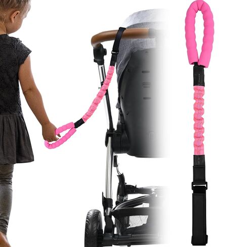 ONEDONE Stroller Handle for Toddler to Hold 20" Stroller Strap Stroller Harness for Kids Child Handle for Strollers, Wagons, Shopping Carts Soft Stroller Handle for Kids Safety Keep Kids Close Green in Kuwait