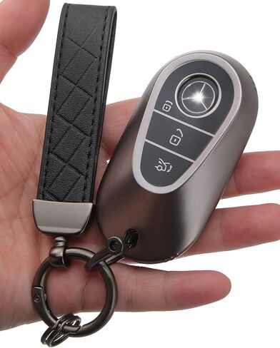 Compatible with Mercedes Benz Key Fob Cover Fits 2021 2022 2023 2024 2025 E/C/S-Class EQE/EQS/GLC/Maybach 300/350/400/450/500/560/600/680/63/53 Accessories TPU Case in Saudi Arabia