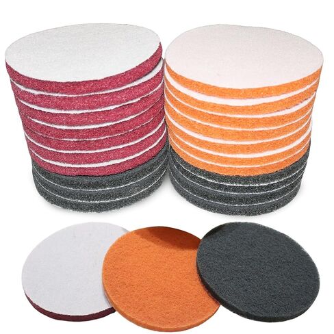 21 Pack 5 Inch Hoop and Loop Multipurpose Scrubber Scouring Pads, Multipurpose Scouring Pads Kit for Car Scuff Removal, Furniture Rust Cleaning, Automotive Polishing in Saudi Arabia