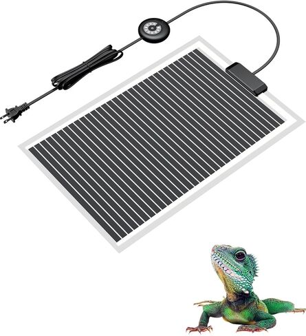 Pawfly 5 W Reptile Heat Pad 6 x 5.5 Inch Reptile Heating Pad Under Tank Terrarium Safe Fast Heating Mat Heat Mat for Turtles Frogs Snakes Lizards Geckos Hermit Crabs Spiders & Other Reptiles in Saudi Arabia