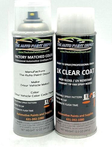 Auto Paint Depot The EXACT MATCH Paint for Saab 9-3, 9-5-Glacier Silver Metallic WA857S/313/GJG (All Years) 12oz 12oz Aerosol Spray with Clear Coat in Saudi Arabia