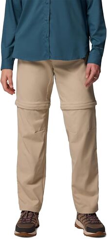 Columbia Women's Leslie Falls Convertible Hiking Pants, Ancient Fossil, 2 Short in Saudi Arabia