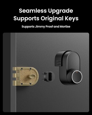 مجموعة ملحقات SwitchBot Lock Ultra لقفل Jimmy Proof & Mortise، سهل التركيب in Kuwait