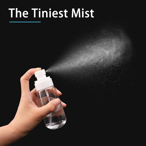 Travel Size Spray Bottle, 100ml Clear Plastic for Beauty Essentials, Leak-Proof Design for Home and Travel Use in Kuwait