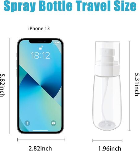 Travel Size Spray Bottle, 100ml Clear Plastic for Beauty Essentials, Leak-Proof Design for Home and Travel Use in Kuwait
