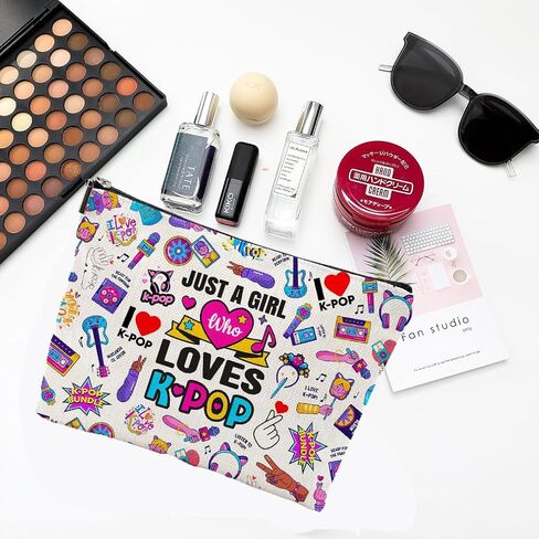 حقيبة مستحضرات التجميل من كواليتي لايف بيست إيرا، حقيبة مستحضرات التجميل سينجر ميرش لمحبي الموسيقى، هدايا عيد ميلاد للنساء in Kuwait