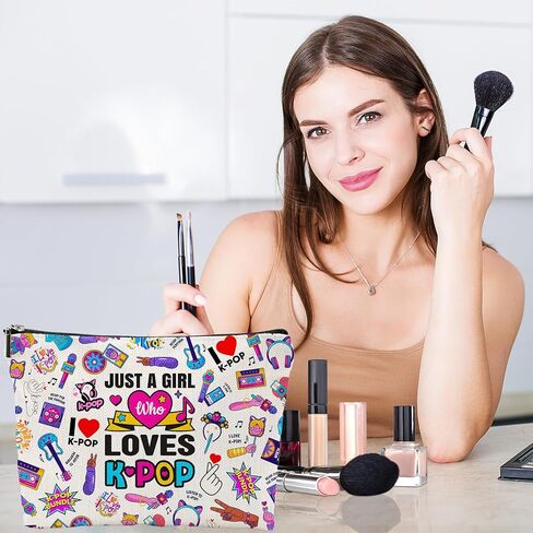 حقيبة مستحضرات التجميل من كواليتي لايف بيست إيرا، حقيبة مستحضرات التجميل سينجر ميرش لمحبي الموسيقى، هدايا عيد ميلاد للنساء in Kuwait