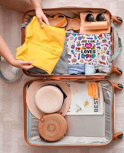 حقيبة مستحضرات التجميل من كواليتي لايف بيست إيرا، حقيبة مستحضرات التجميل سينجر ميرش لمحبي الموسيقى، هدايا عيد ميلاد للنساء in Kuwait