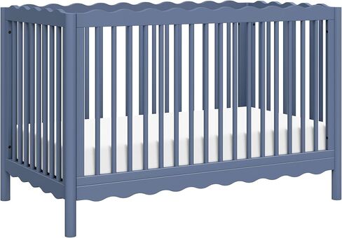 babyletto Swell 4-in-1 Convertible Crib with Toddler Bed Conversion Kit in Honey, Greenguard Gold Certified in Kuwait