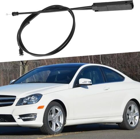 Car Hood Latch Lock Bonnet Release Cable 2048800859 2048800459 Compatible with Mercedes-Benz C250 2012-2015 in Saudi Arabia