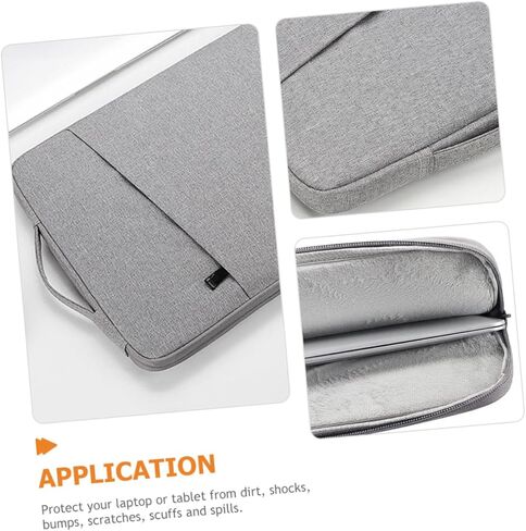 Laptop Sleeve Protective Cover 13.3 Inch Polyester Laptop Bag Pocket for Ultrabook Pro Lightweight for Travel and Office Use in Saudi Arabia